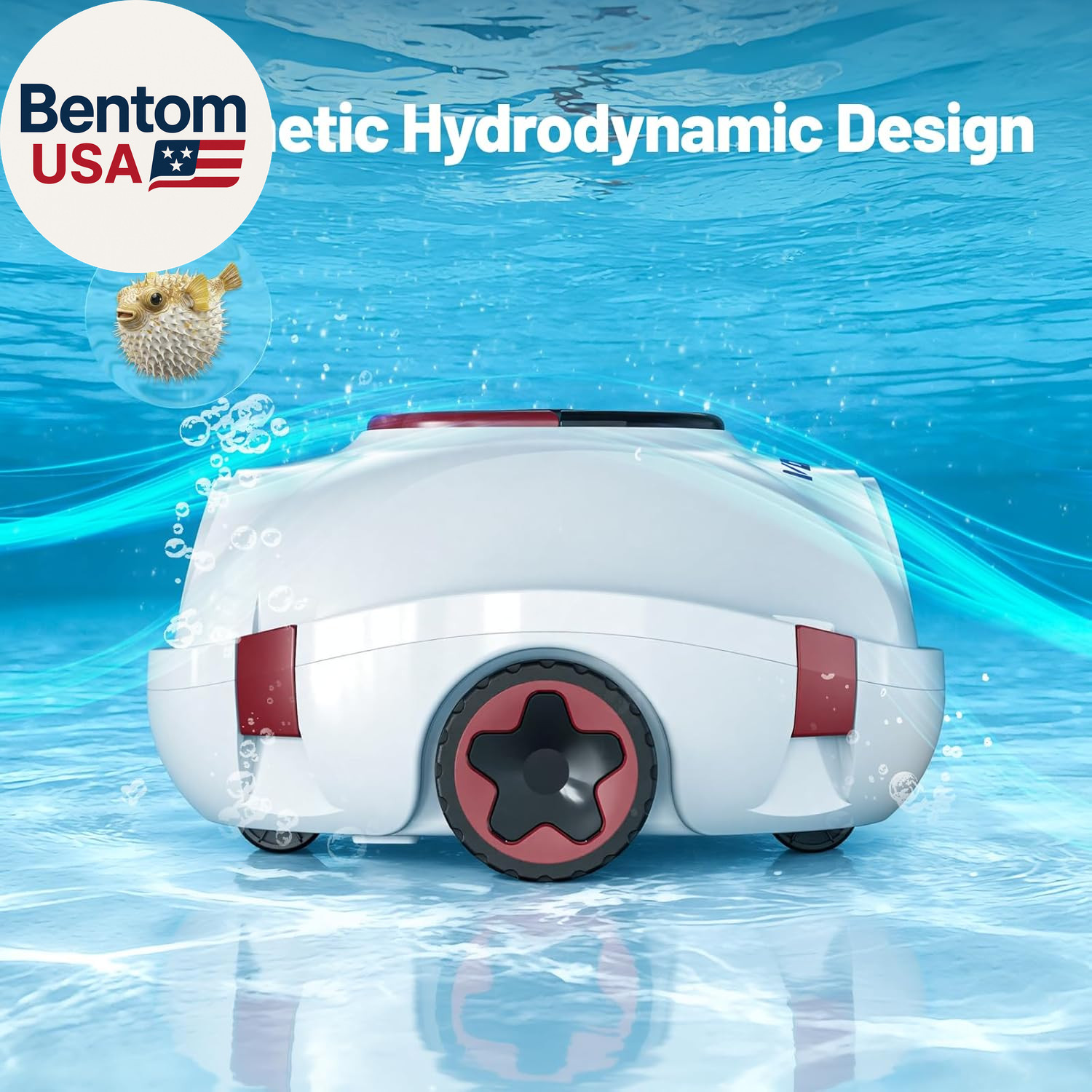 P10 Cordless Robotic Pool Cleaner, 100-Min Runtime, Pool Vacuum for above Ground
