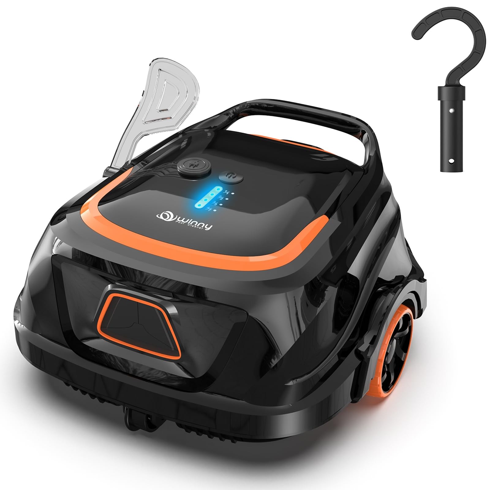 Cordless Robotic Pool Vacuum for Above Ground Pool, Automatic Pool Cleaner wi…
