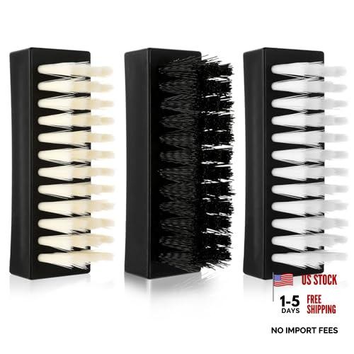 Amaxiu Hand Nail Brush for Fingernails – 3 Pack – Black + Yellow + White