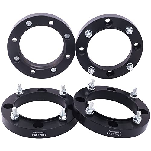 Black Forged 4×156 Hubcentric ATV Wheel Spacers 1 Inch with 1 Inch – Pack of 4