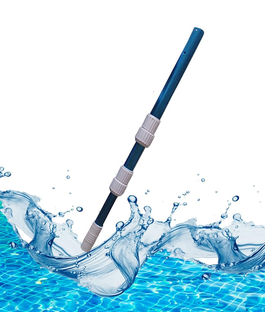 FibroPool Above Ground Pool Maintenance Kit – Telescoping Blue/White/Black