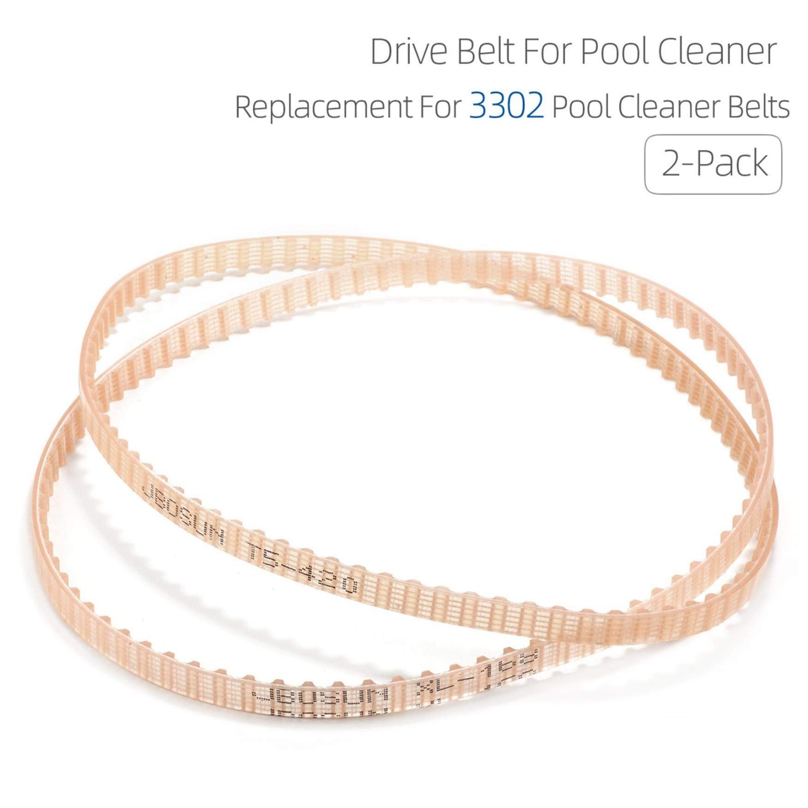 Replacement Drive Belts for Pool Cleaner – Compatible with Aquabot Parts (4 Pack