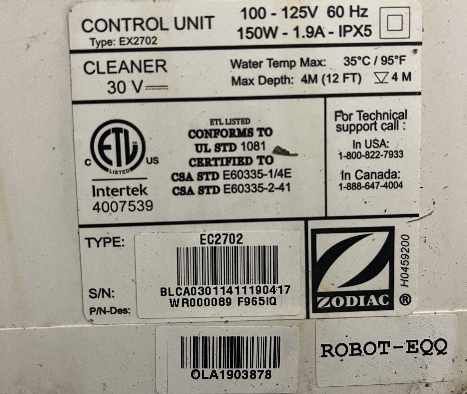 Polaris iAquaLink Control Box EX2702 P965iQ Power Aqualink. Used Works Great
