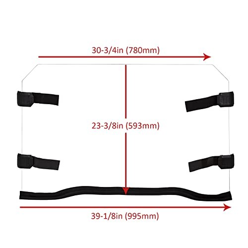 Full Windshield Compatible with Polaris 2014-2018 RZR XP 1000, XP Turbo 2015
