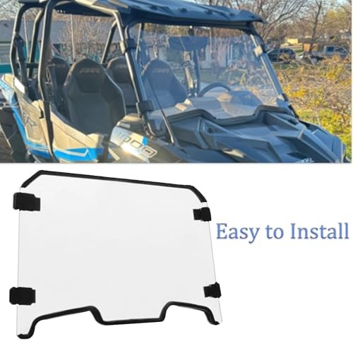 Front Full Windshield Compatible with 2019-2023 Polaris RZR XP 1000 XP4 1000 2