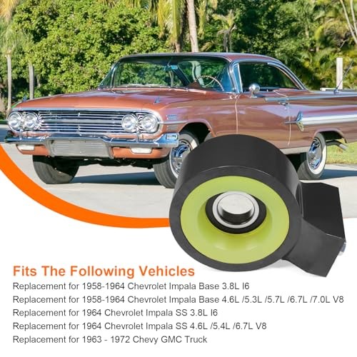 Heavy Duty Aluminum Poly Drive Shaft Carrier Bearing Replacement for Black