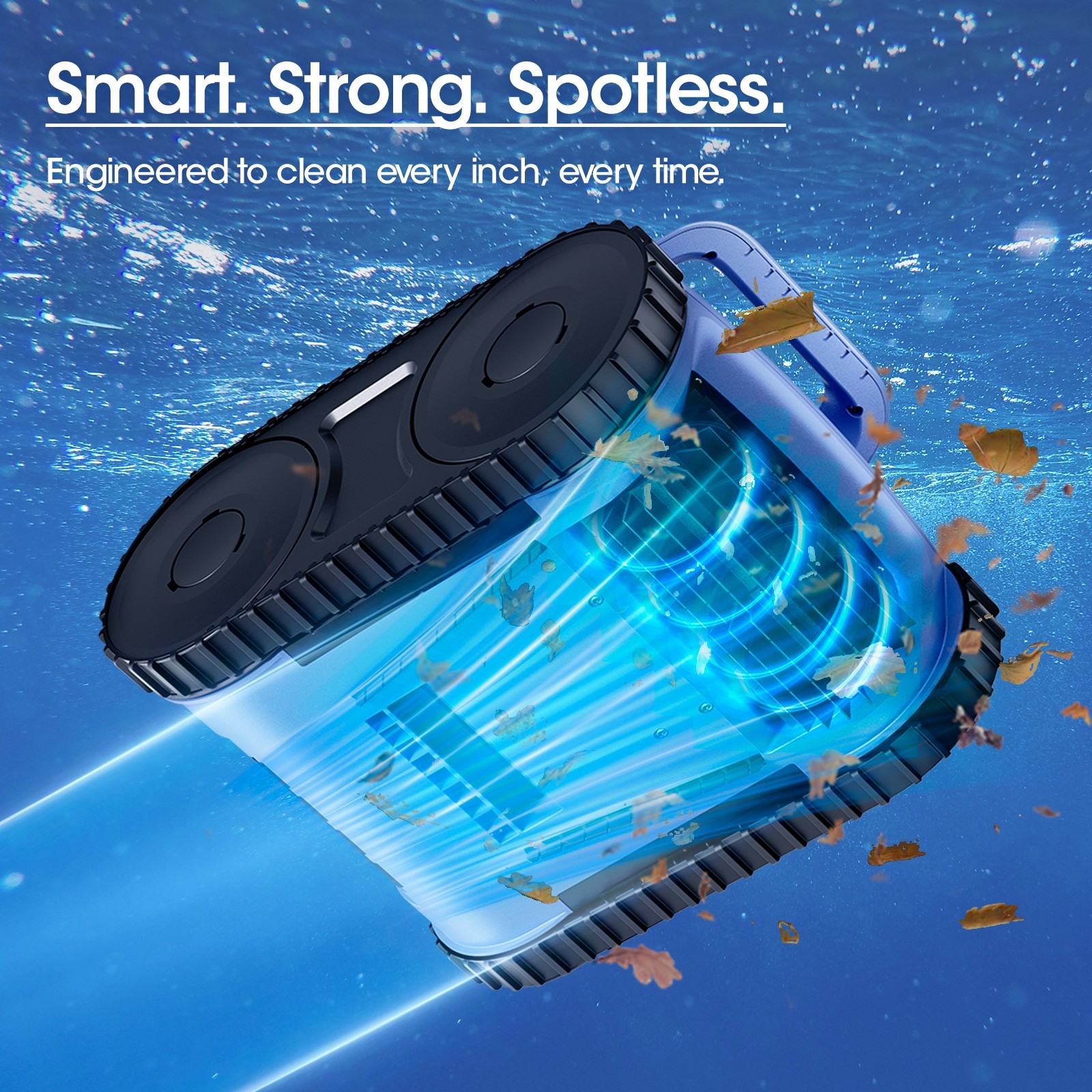 Seauto Cordless Robotic Pool Vacuum Wall &Waterline Cleaning Pool Robot