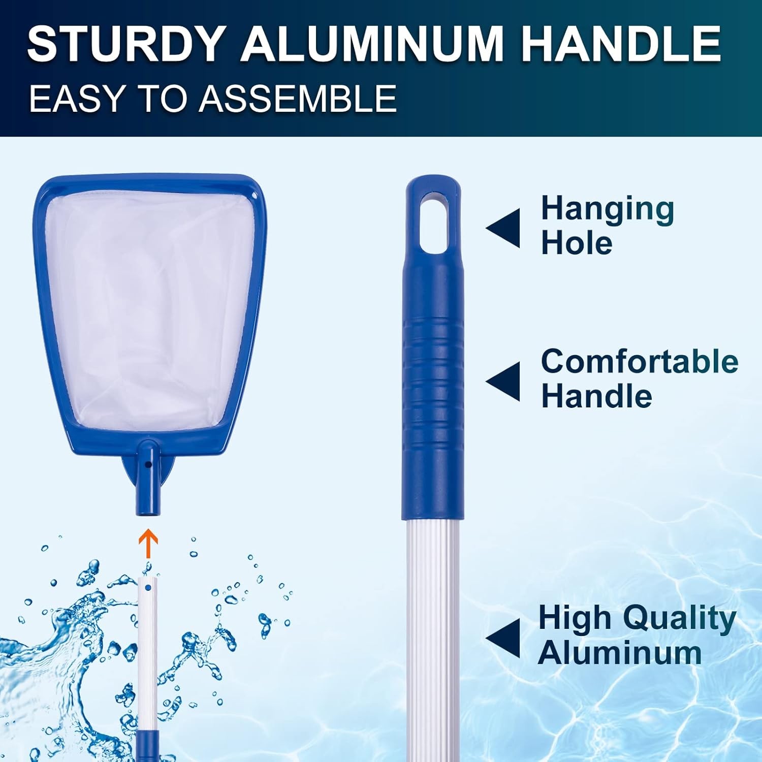 Hot Tub Skimmer Net Handheld Professional Pool Spa Pound Skimmer Net