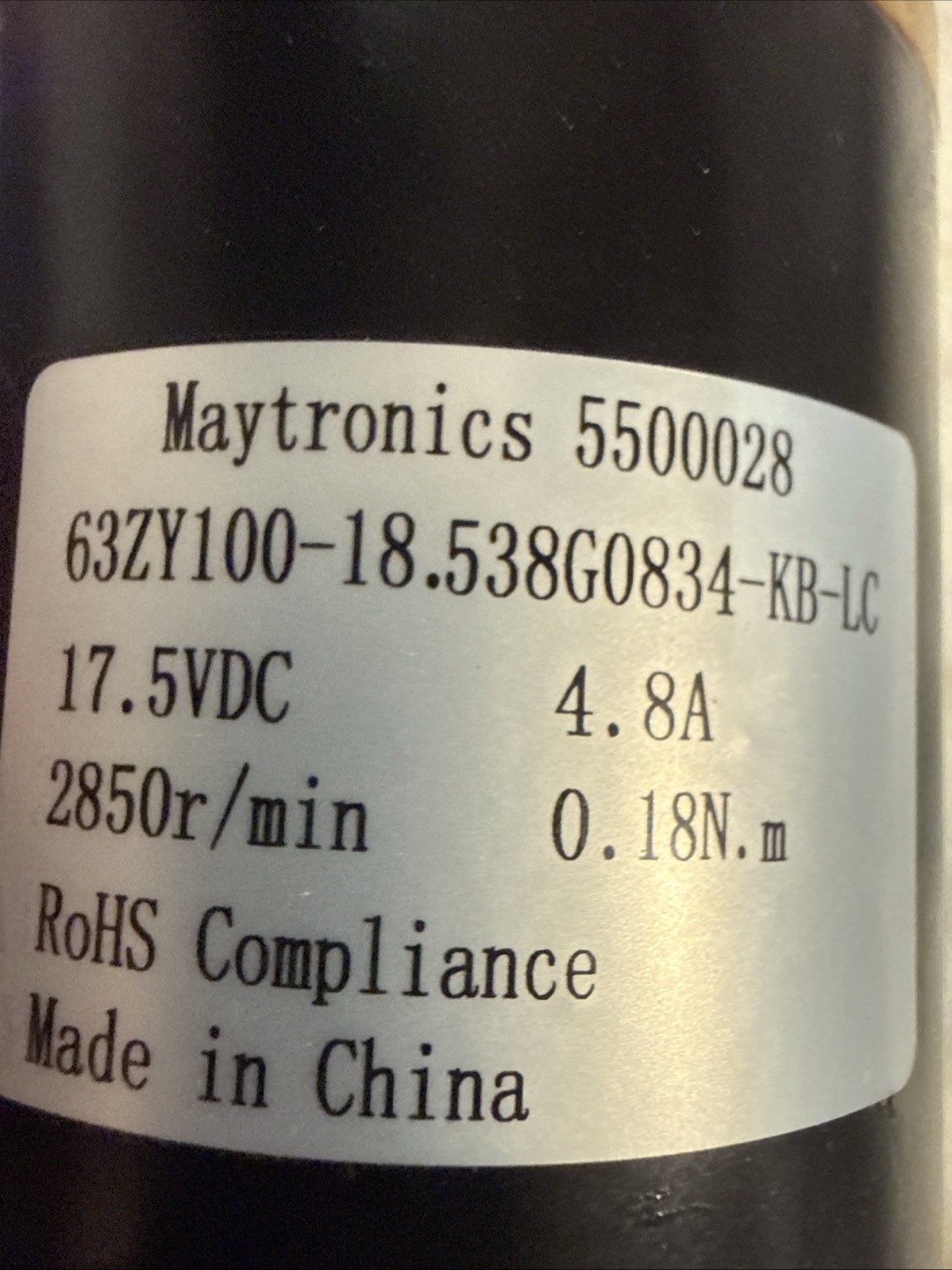 MAYTRONICS DOLPHIN IMPELLER FAN MOTOR PUMP 63ZYW-A4 5500028 NEW