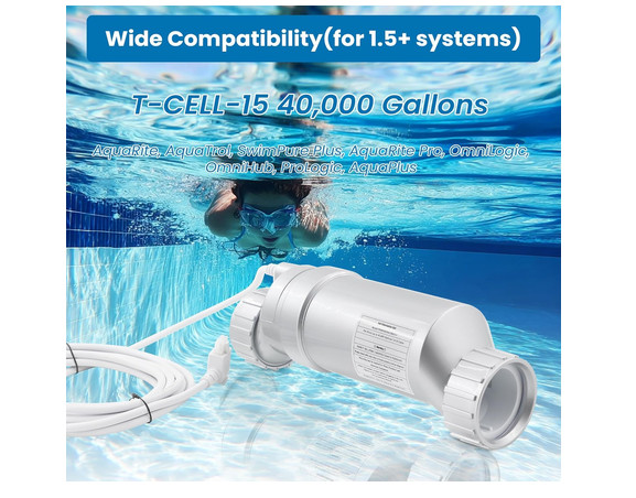 T-15 Salt Cell Replacement for Hayward W3T-CELL-15 3+ Year Titanium 40000 Gal