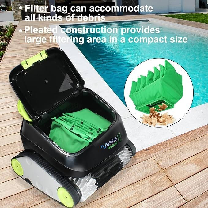 Cobalt Intelligent Pool Cleaner | Wall Climb, 3-Hr Timer, Fast Drain | 45ft Cord