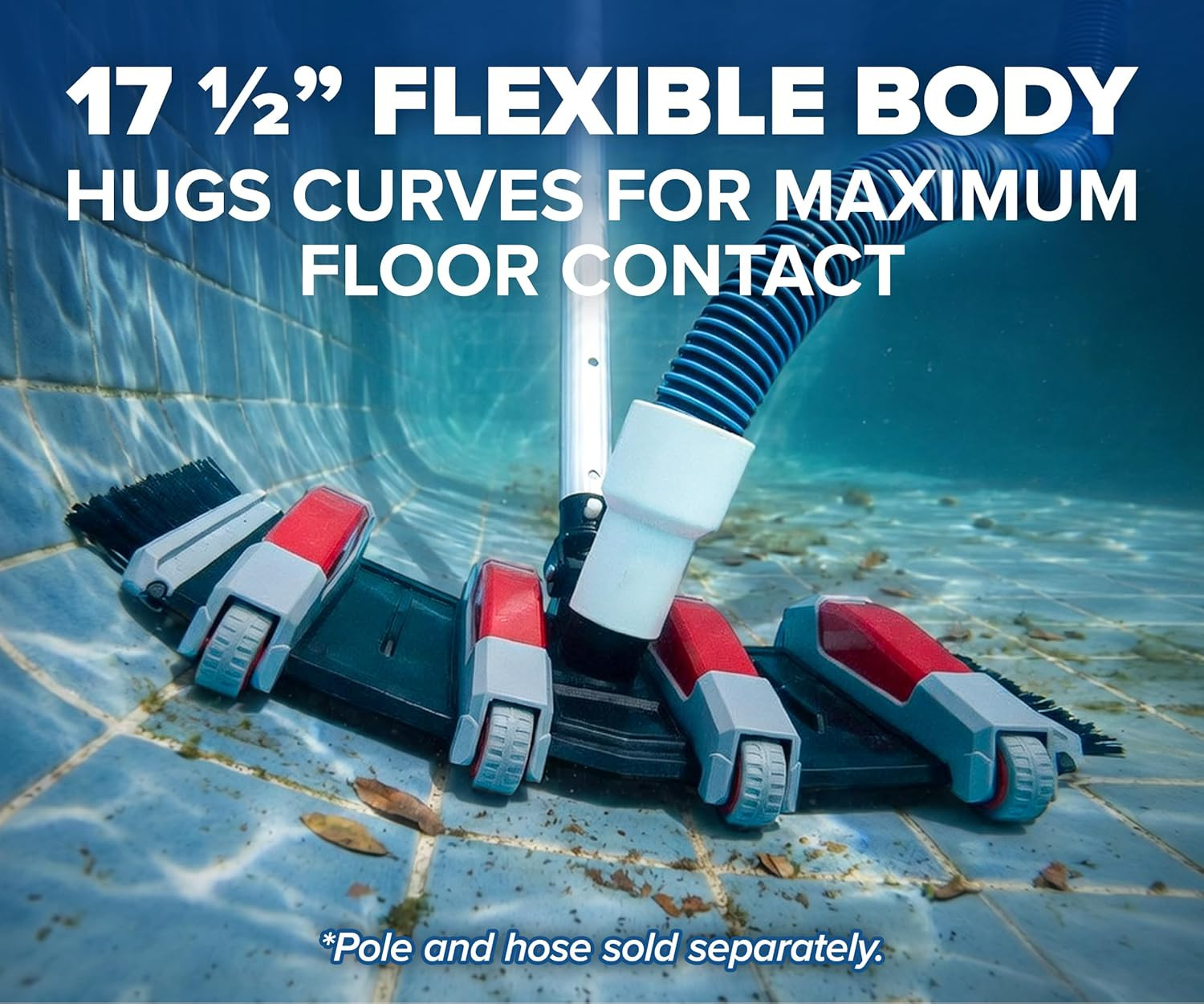 Pool Vacuum Head for Inground & Above Ground Pools // Manual Swimming Pool Vacuu