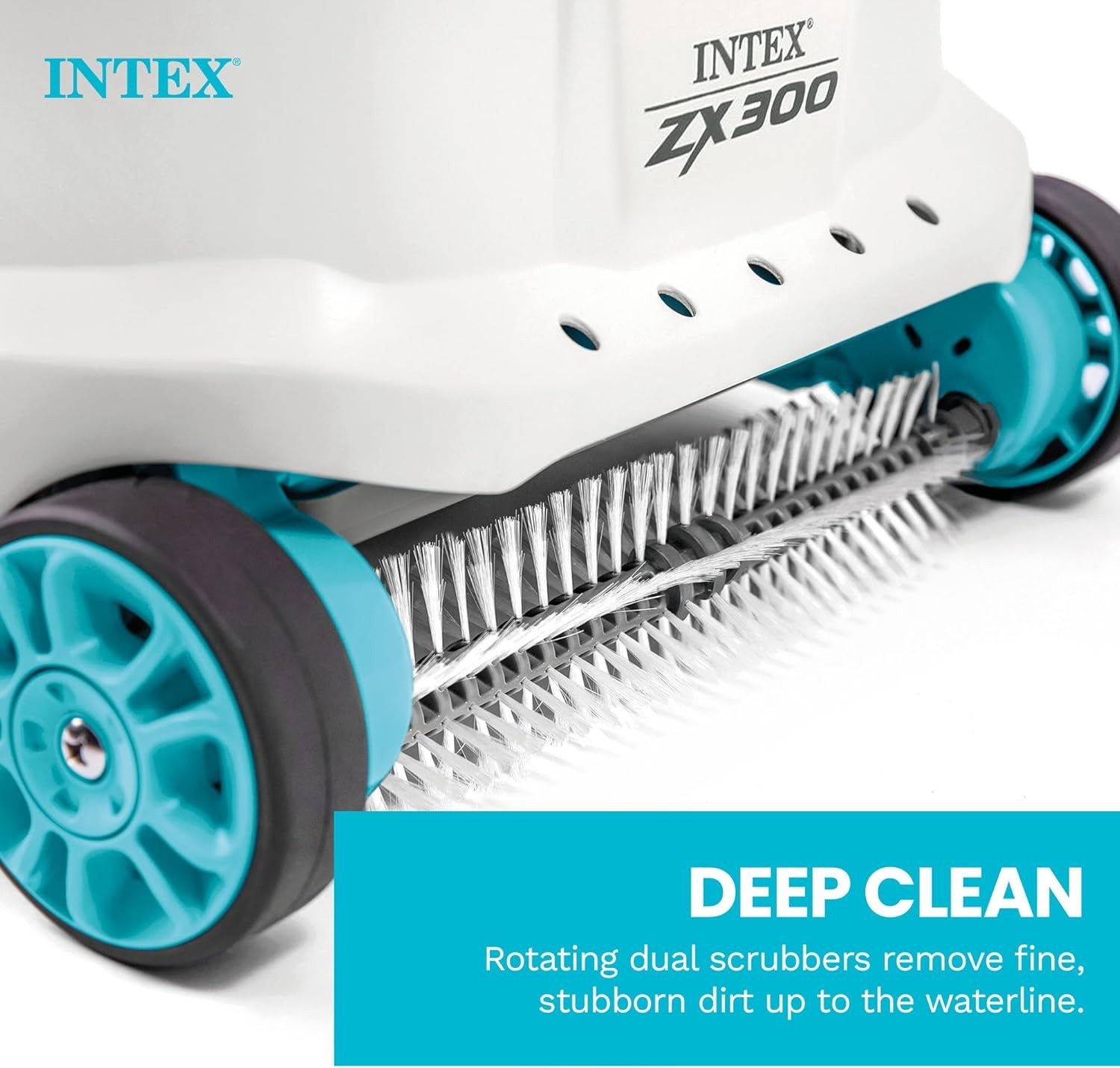 Intex 700 Gal Per Hour Above Ground Pool Cleaner Robot Vacuum w/ 21 Ft Hose