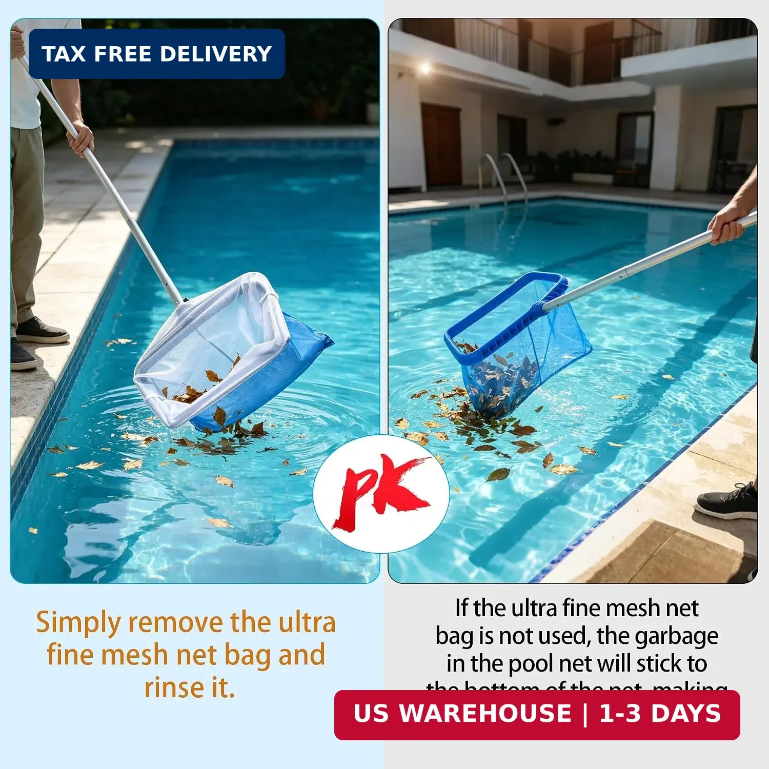 3 Pcs Ultra Fine Mesh Pool Skimmer Net Insert 26x22in Collect pool garbage | Cle