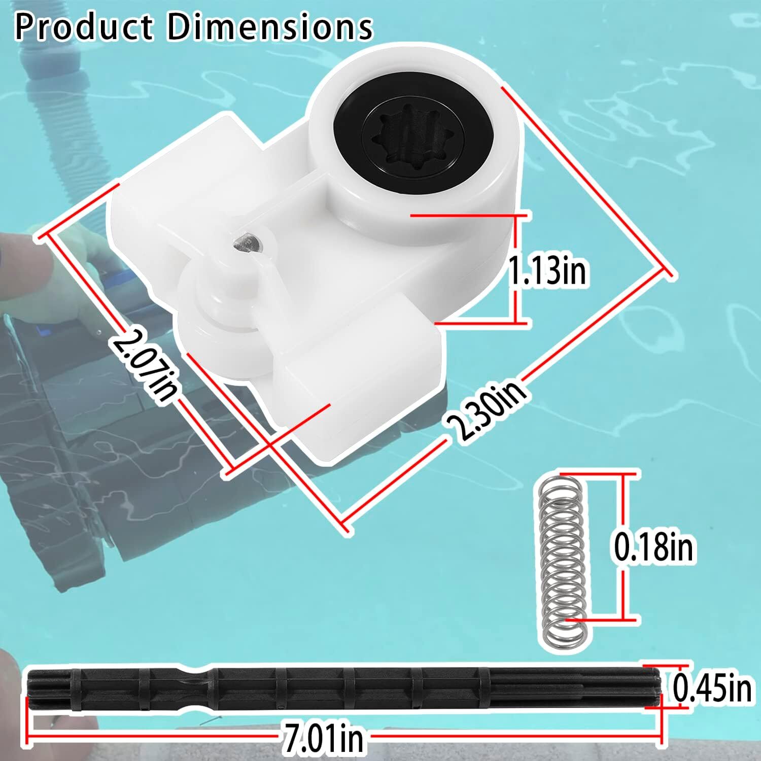Automatic Suction Pool Cleaner Left Drive Kit forRebel Kreepy Krauly Warrior