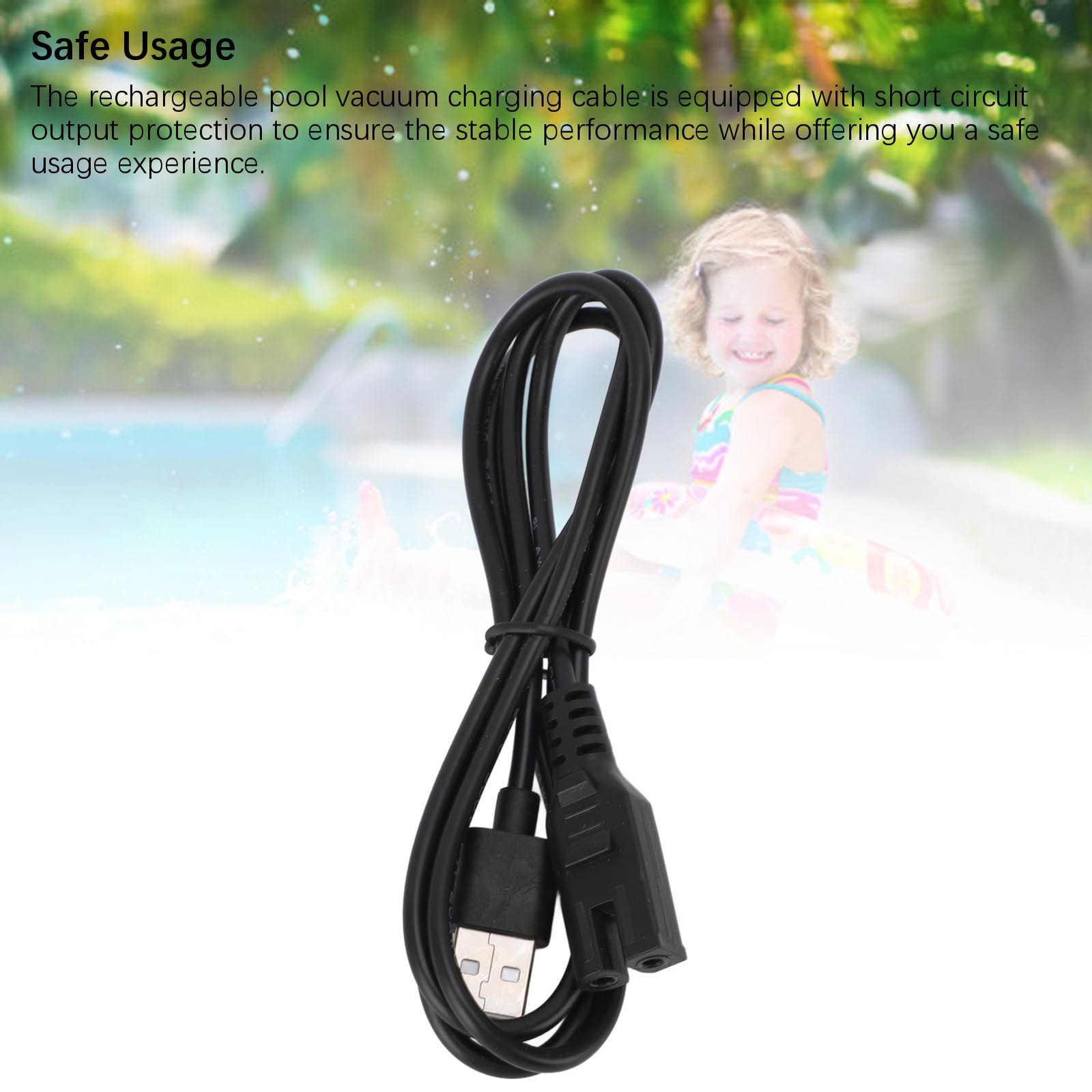Rechargeable Pool Vacuum Charging Cable For 28620E Fast Charging Easy To Use
