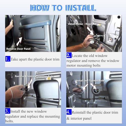 Power Window Lift Motor Replacement Compatible with Front (Right)Passager Side