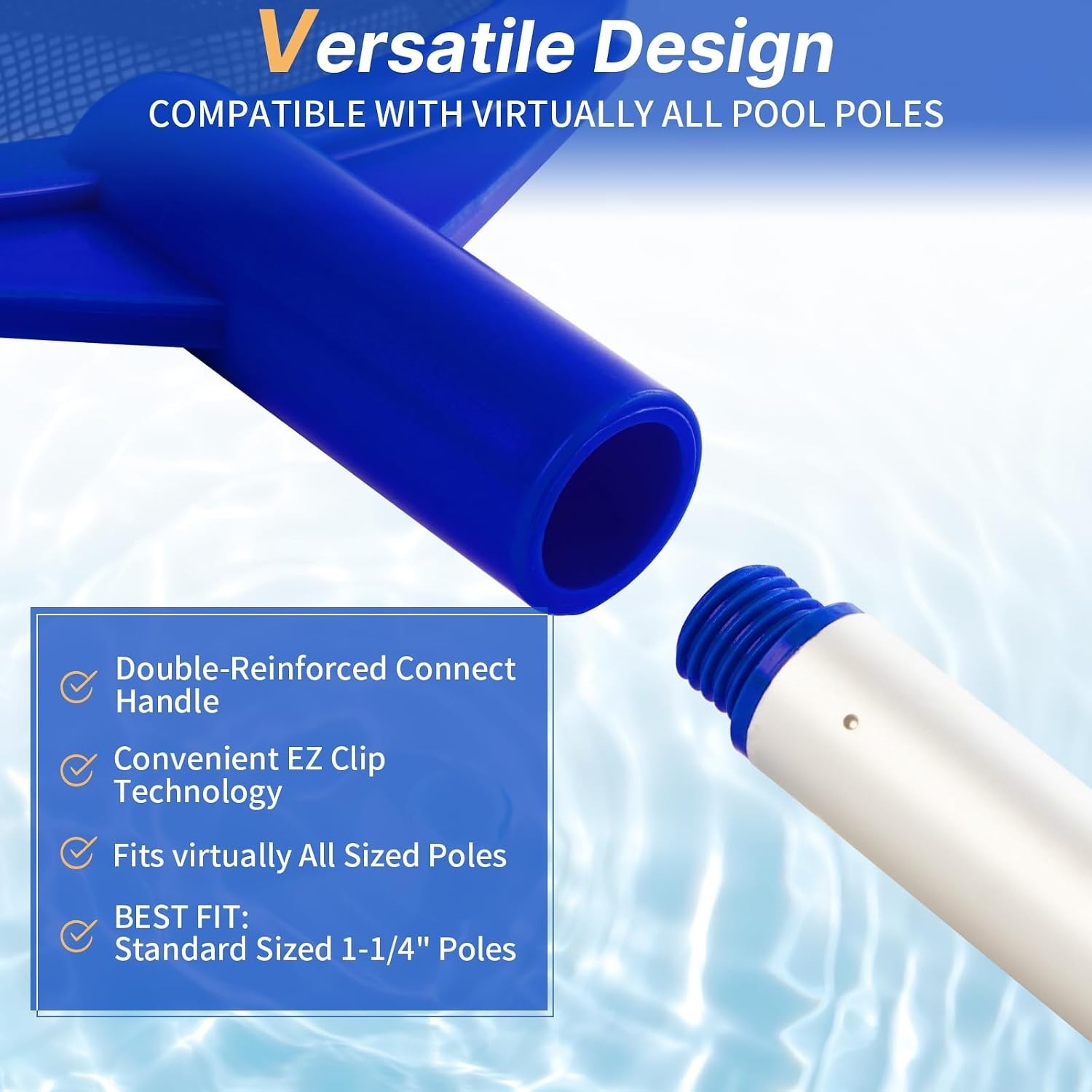 Pool Skimmer – Hot Tub Skimmer Spa Net with Pole, 26 », Ultra Fine Mesh Net S…