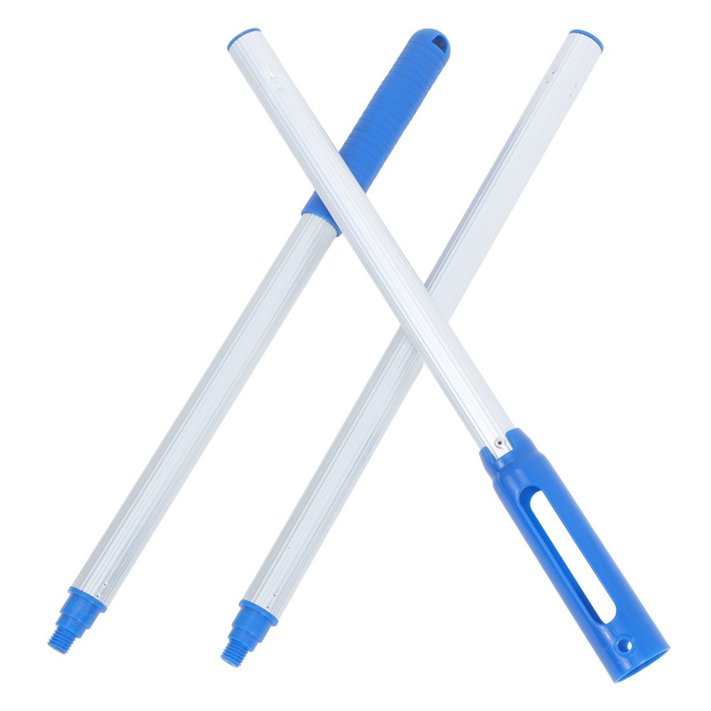 Blue Adjustable Aluminum Pool Pole Detachable Telescopic 3-Section Cleaning Tool