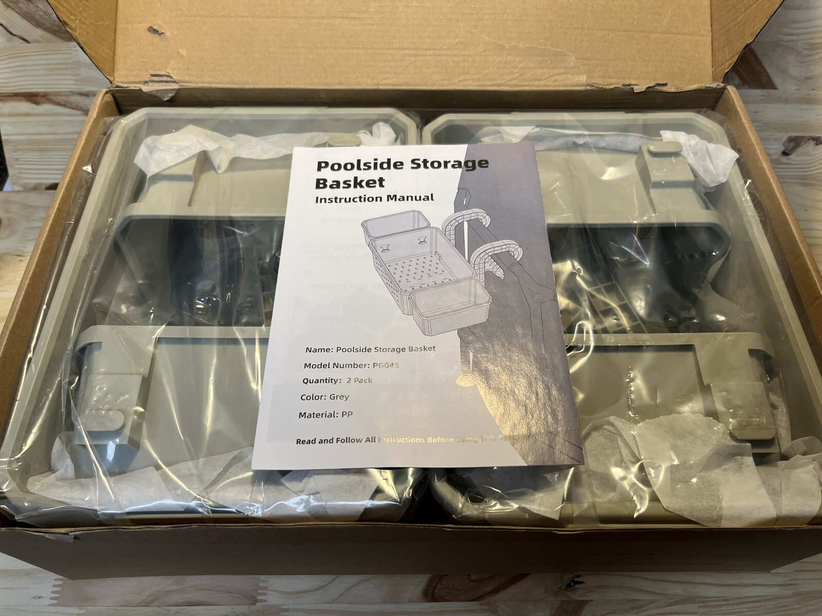 Poolside Storage Basket Model PG045 (2pk)