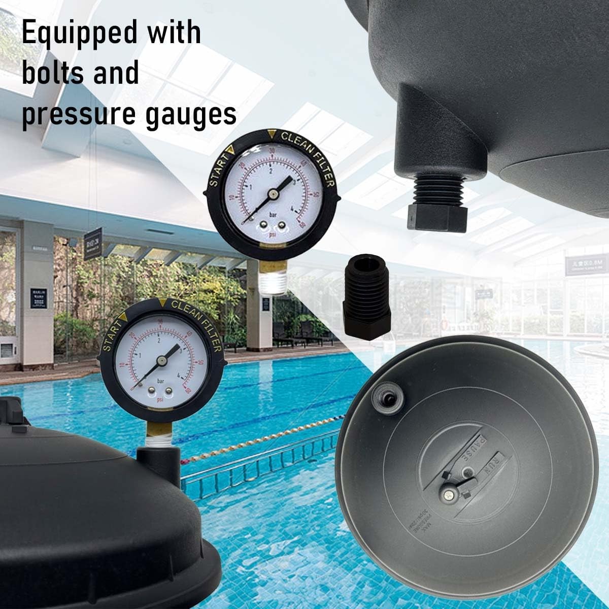 005302430003 Water Valve Top Dome for PCC 2000, Paddock PCC 2000, Pool Valet