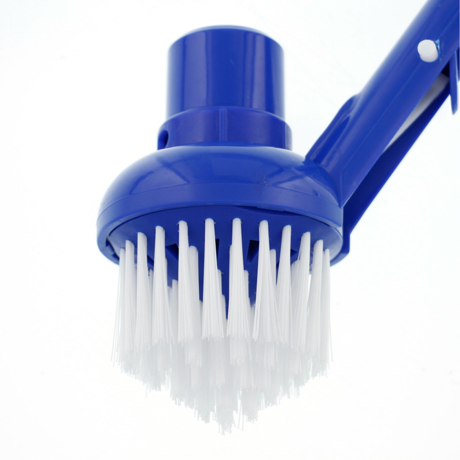 Swimming Pool Corner Vacuum Brush w/ Adjustable Vacuum Ring, Clean Steps Spa Jet