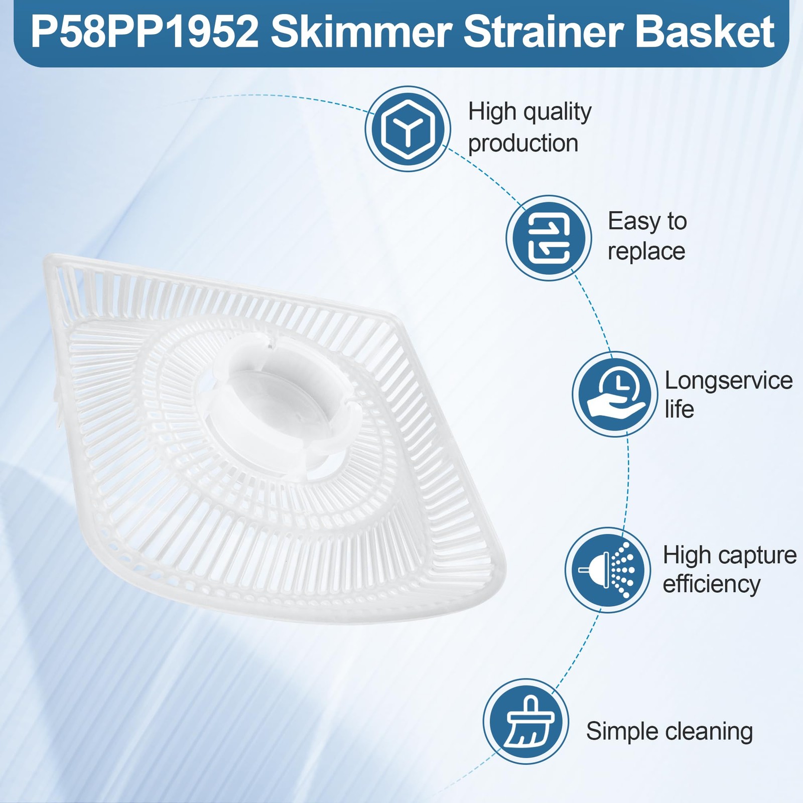 P58PP1952 Skimmer Strainer Basket Compatible with Summer Waves SFX Filter Pum…