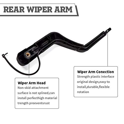 Rear Wiper Arm & Blade Kit,Exact Replacement for GMC Acadia 2007-2012