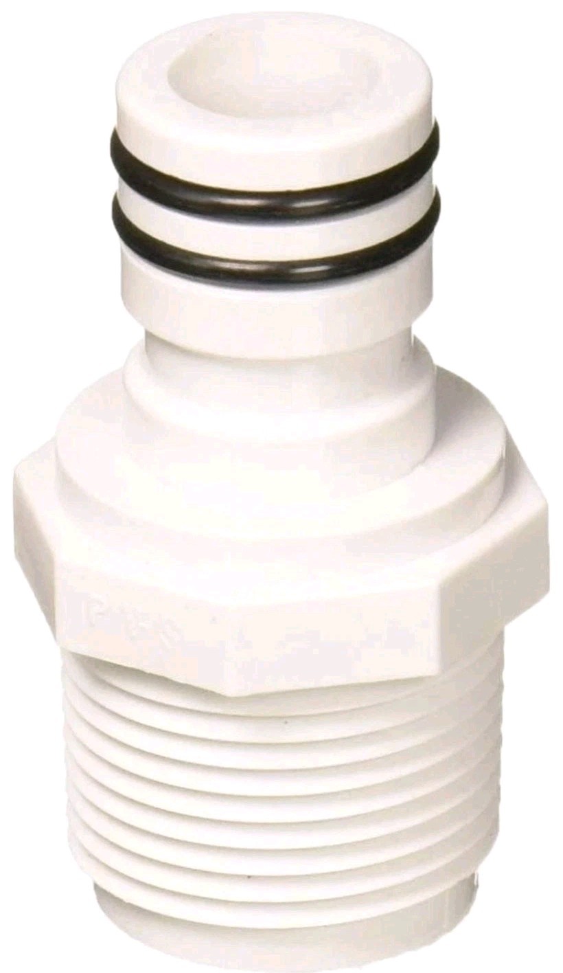 Polaris ~ Quick Disconnect Plug, Zodiac Polaris 180 NPTM, w/ 2 O-Rings, oem