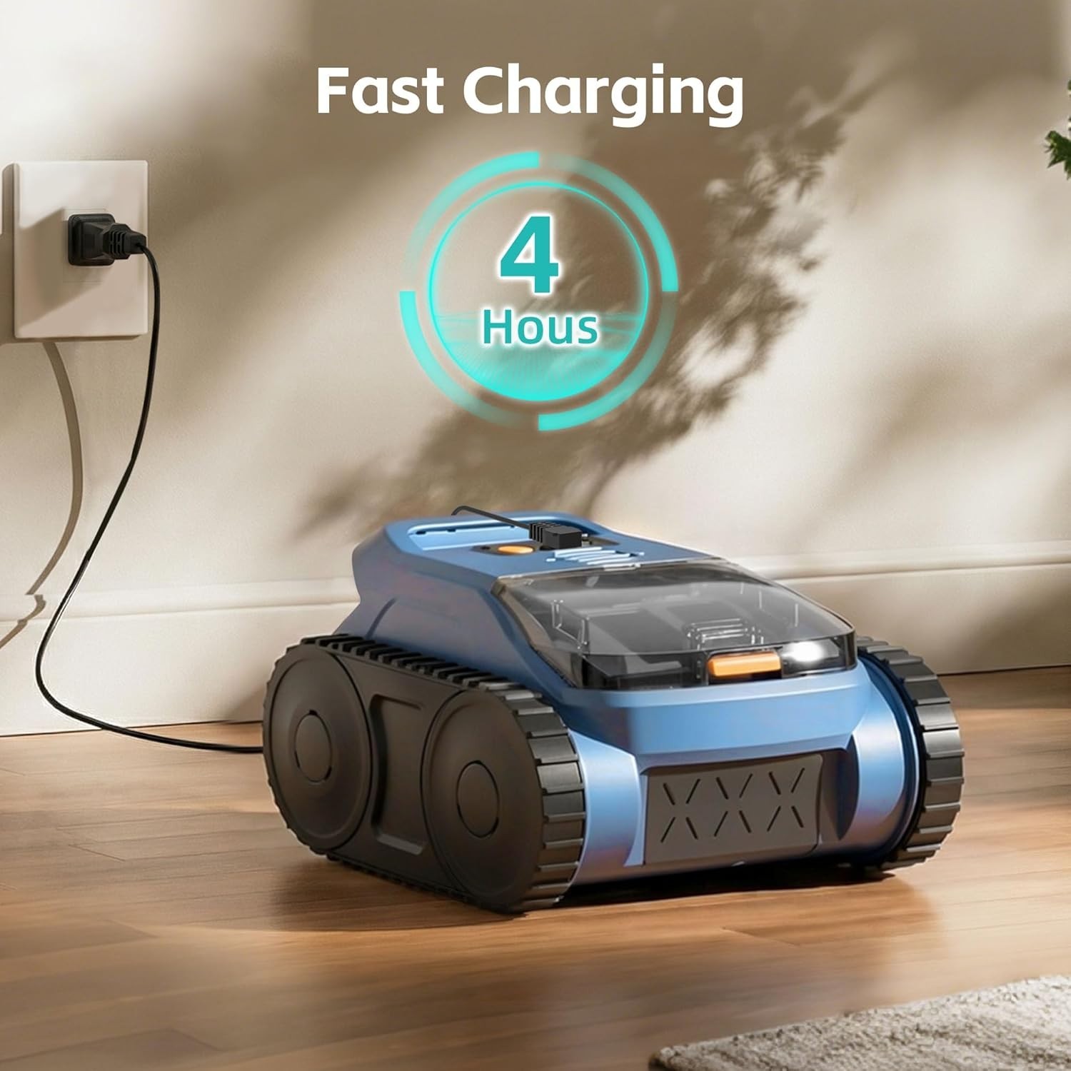 Pool Vacuum Robotic Cleaner AI Sonar Cordless 180-Mins Battery Life