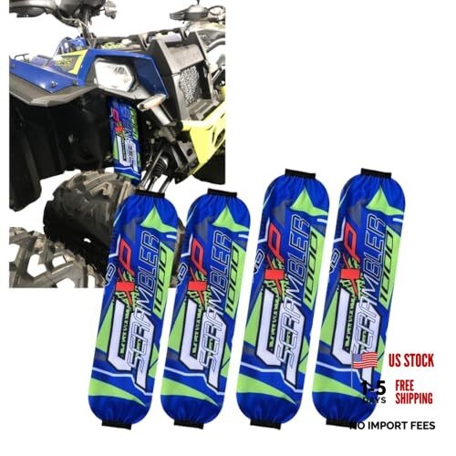 Polaris BLUE High-Performance ATV Shock Protector Covers