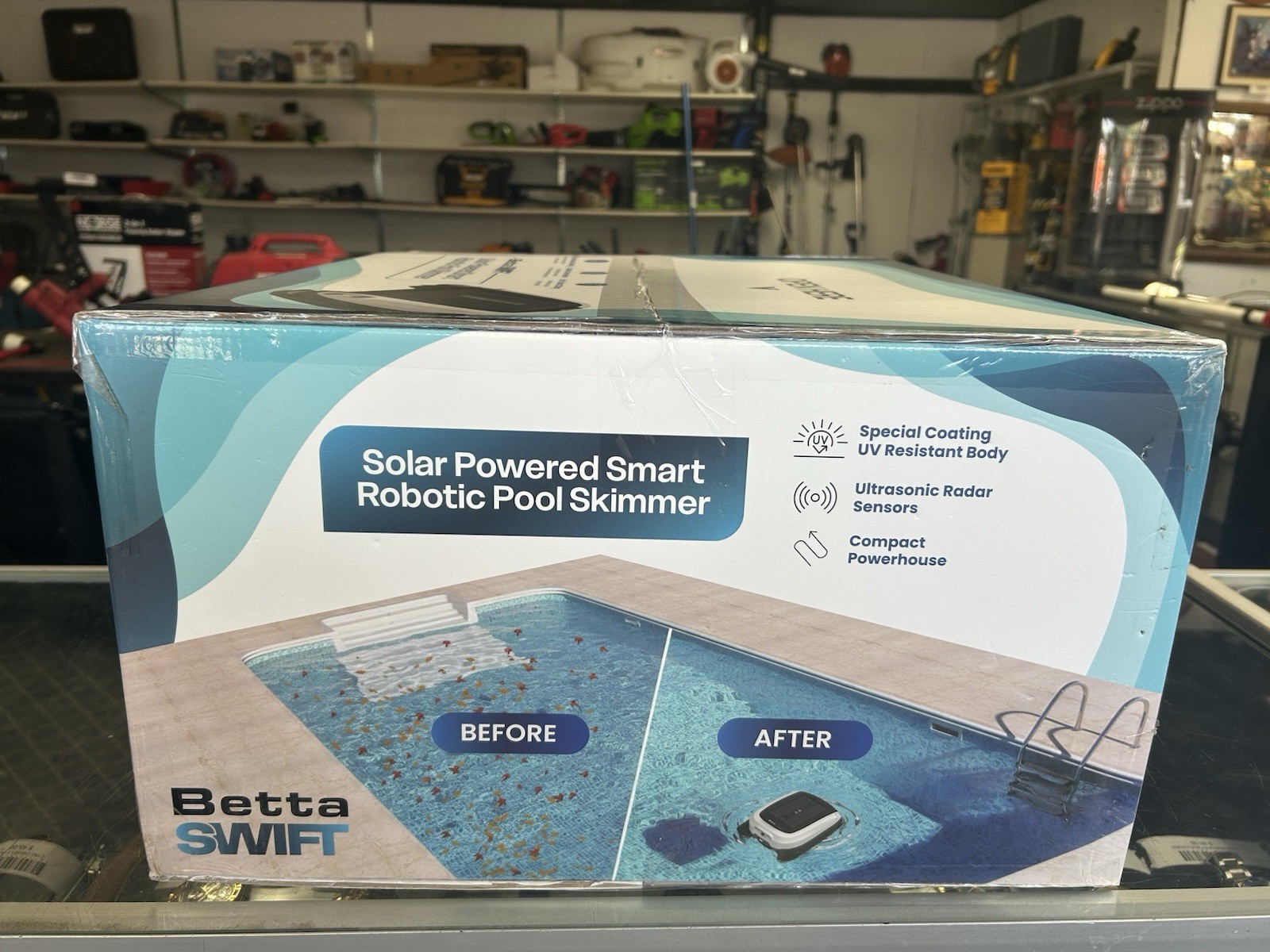New Betta Swift Solar Powered Smart Robotic Pool Skimmer (FREE S&H)!
