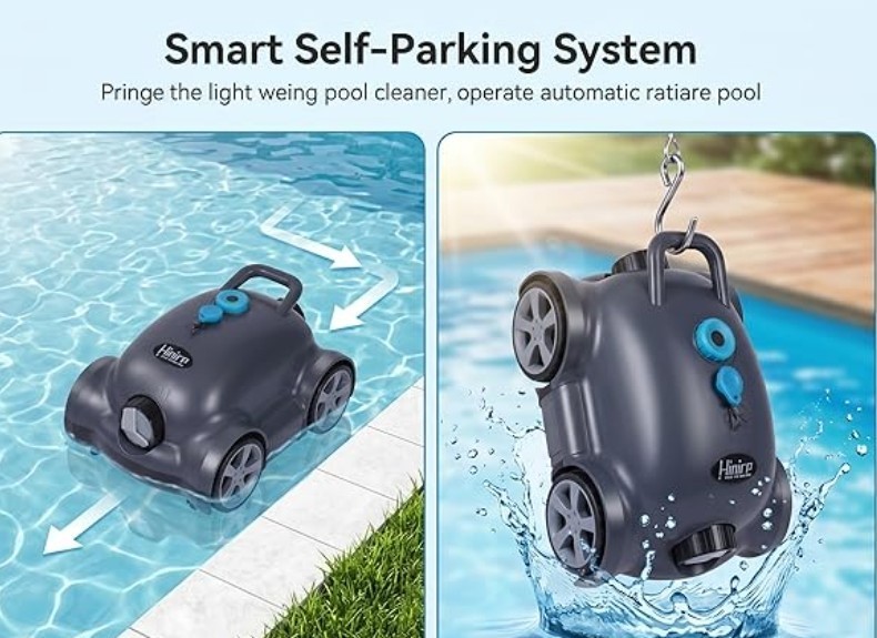 Robotic Pool Cleaner🌞 Automatic Pool Vac☀️ Cordless Pool Vacuum🌴 BIG 40w Motor