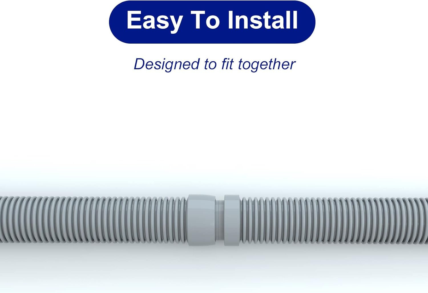 Professional Swimming Pool Vacuum Cleaner Hose -1.5” 8 Piece Hoses for Pool Vacu