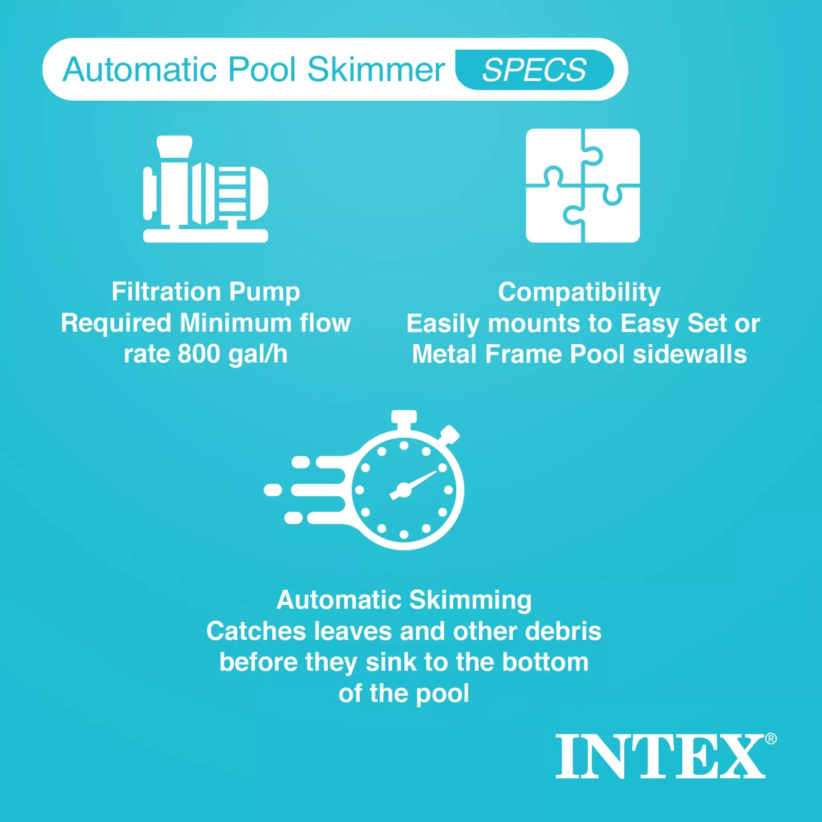 Swimming Pool Deluxe Surface Skimmer Wall Mount Basket Above Ground Debris