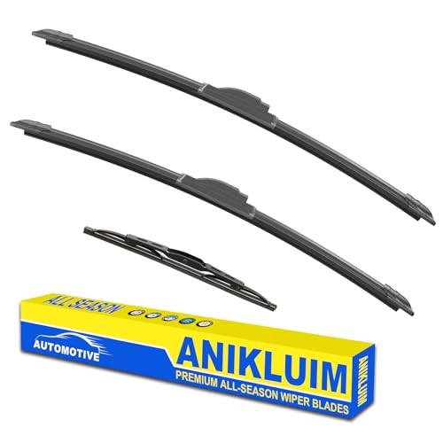 13&Prime;+ 13&Prime; Wiper Blades with 17&Prime; Rear Wiper Blades Set Replacement for 1997