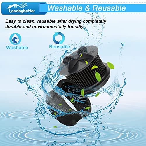 Leadaybetter 2 Replacement Foam & Filter Compatible with Style 9, 10 & 12,
