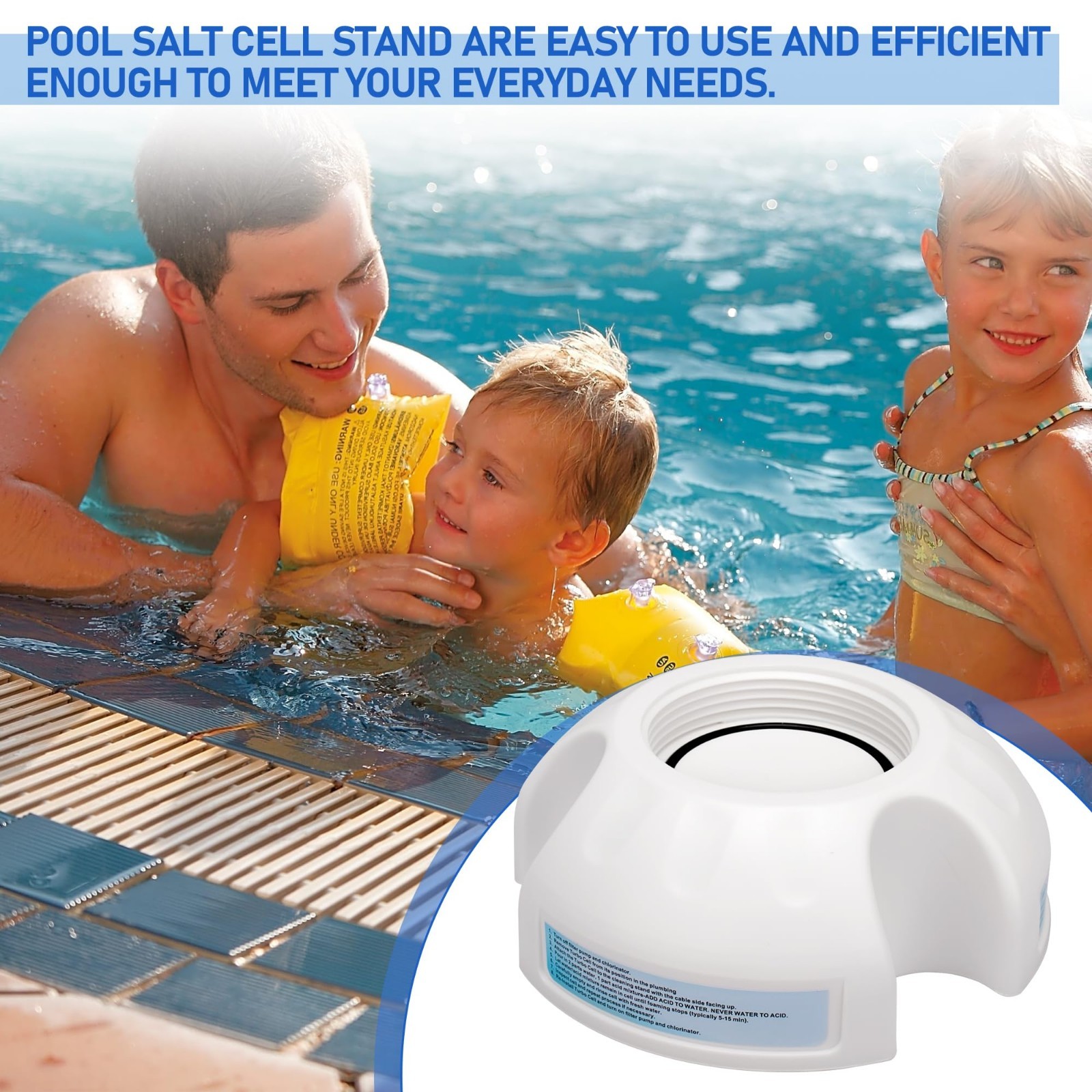 Replacement Pool Salt Cell Stand for Hayward Turbo Cells – Cleaning Accessory