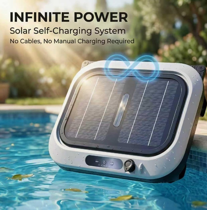 Robotic Pool Skimmer 🌊 Automatic Pool Skimmer 🌞 Solar Automatic Pool Cleaner🌴