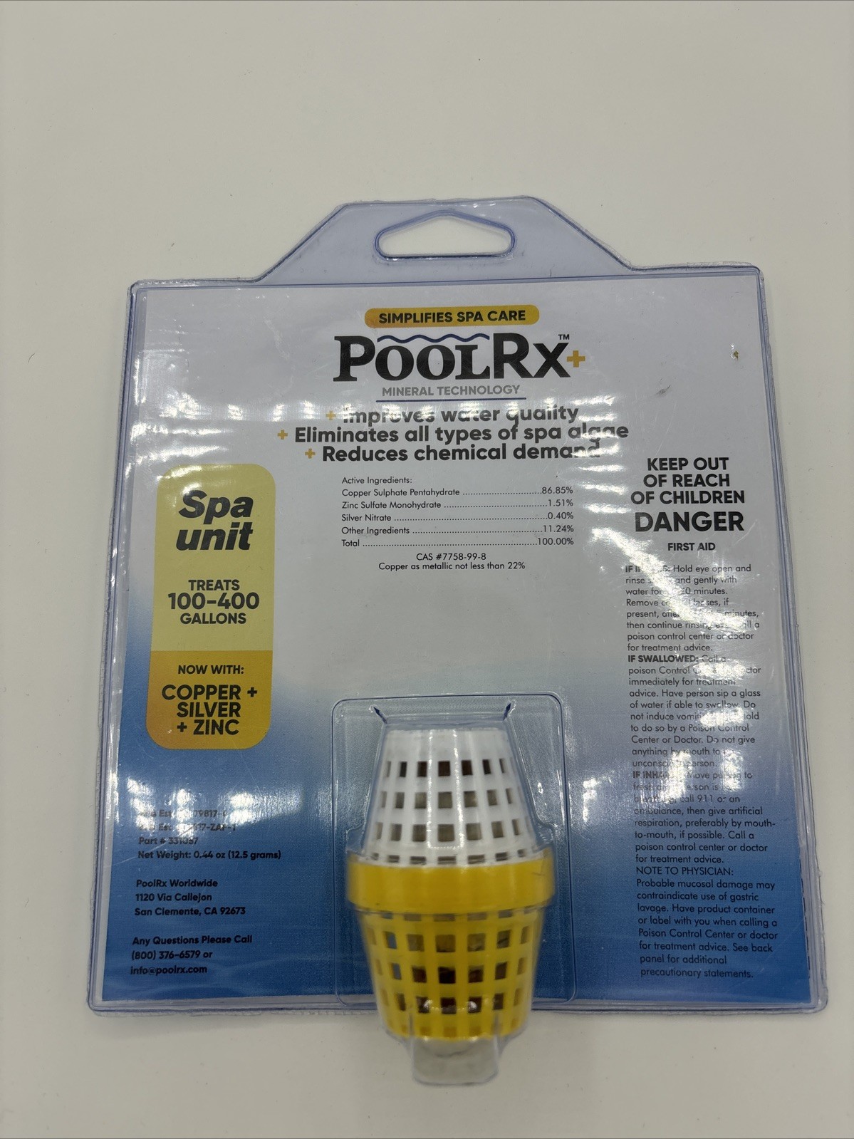 PooI RX+ Worldwide spa unit 100-400 gallons Free Shipping Pool Supplies Mineral
