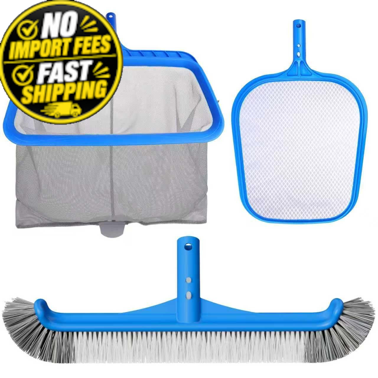 3-in-1 TidyMister Pool Cleaning Kit – 18 » Set(without pole), Blue