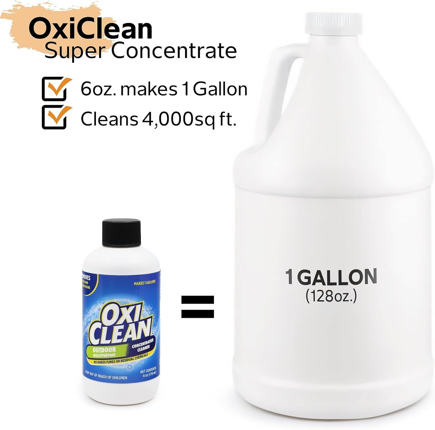 Outdoor Multipurpose Super Concentrated Cleaner – Makes 1 Gallon – Stain Remo…