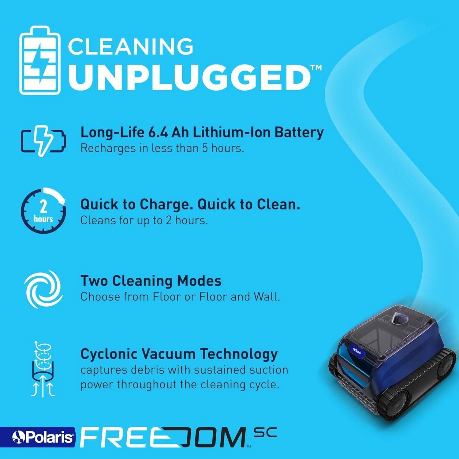 Polaris FREEDOM SC Cordless Robotic Cleaner FFREEDOMSC