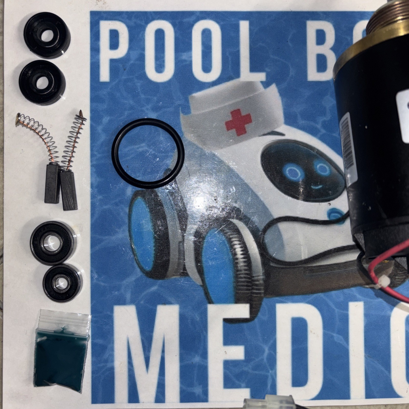 Splapool IMPELLER MOTOR PUMP REPAIR BRUSHES BEARING SEAL KIT 63ZY134-17.636G0834