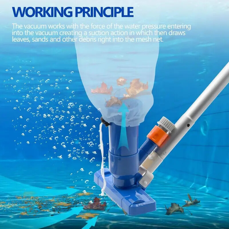 Swimming Pool Spa Suction Vacuum Head Cleaner Cleaning Kit Pool Accessories Tool