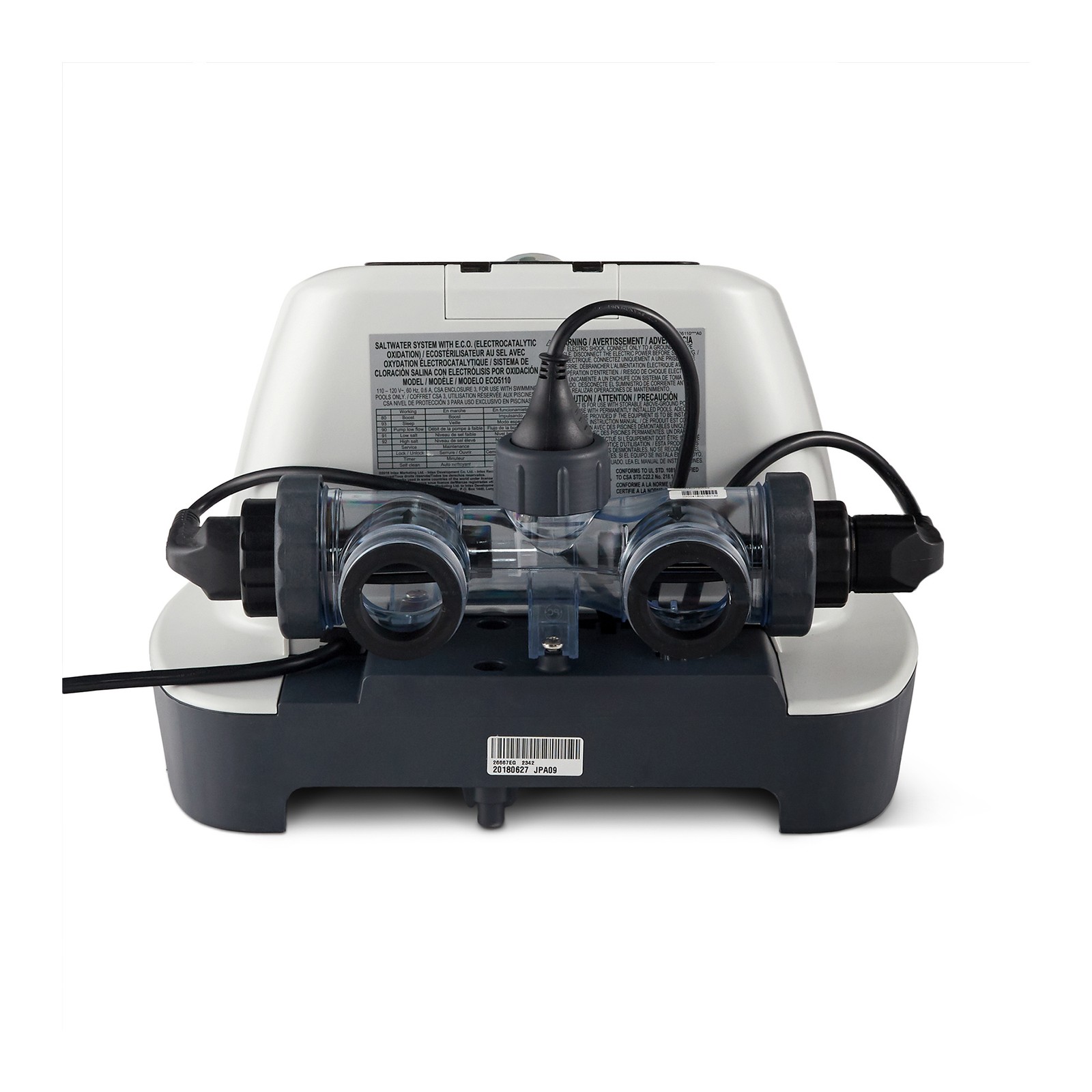Intex ZX100 Auto Pressure Side Pool Cleaner with Krystal Clear Saltwater System