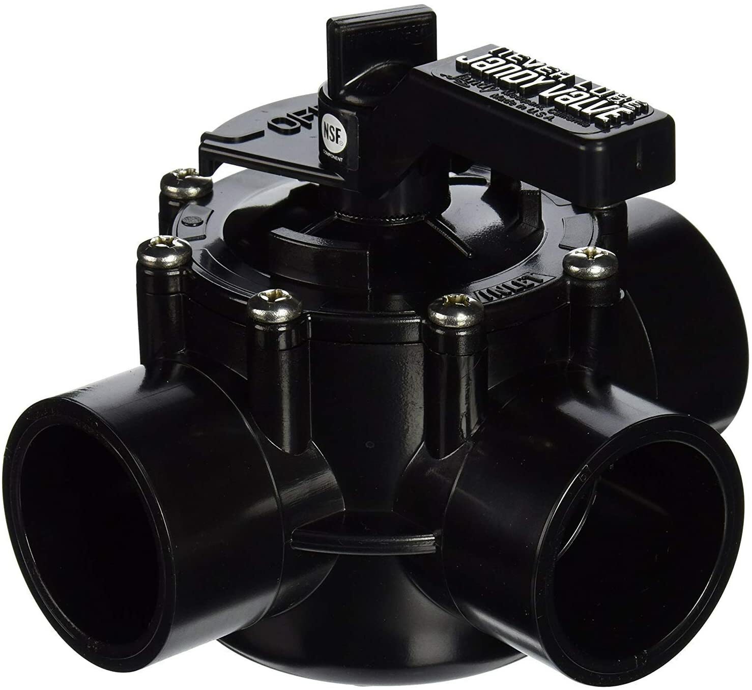 Pool Neverlube Valve Cover/Cap/Lid 4606 For Jandy Black/Gray 2 & 3 Way Valve