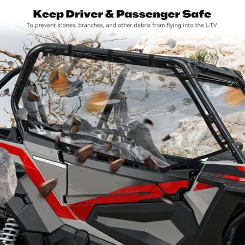 RZR Side Window Soft Windshield Snow-proof and Rain-proof Fit for Polaris RZR