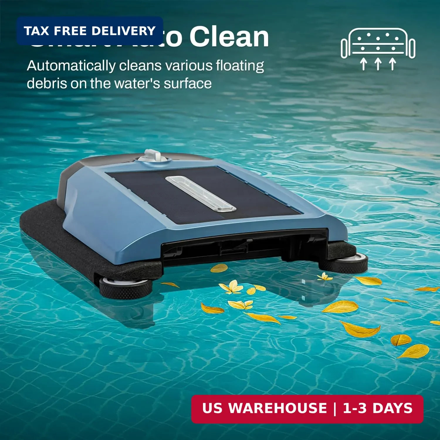 Betta Flex Solar-Powered Robotic Pool Skimmer – Cordless with Dual Cleaning Mode