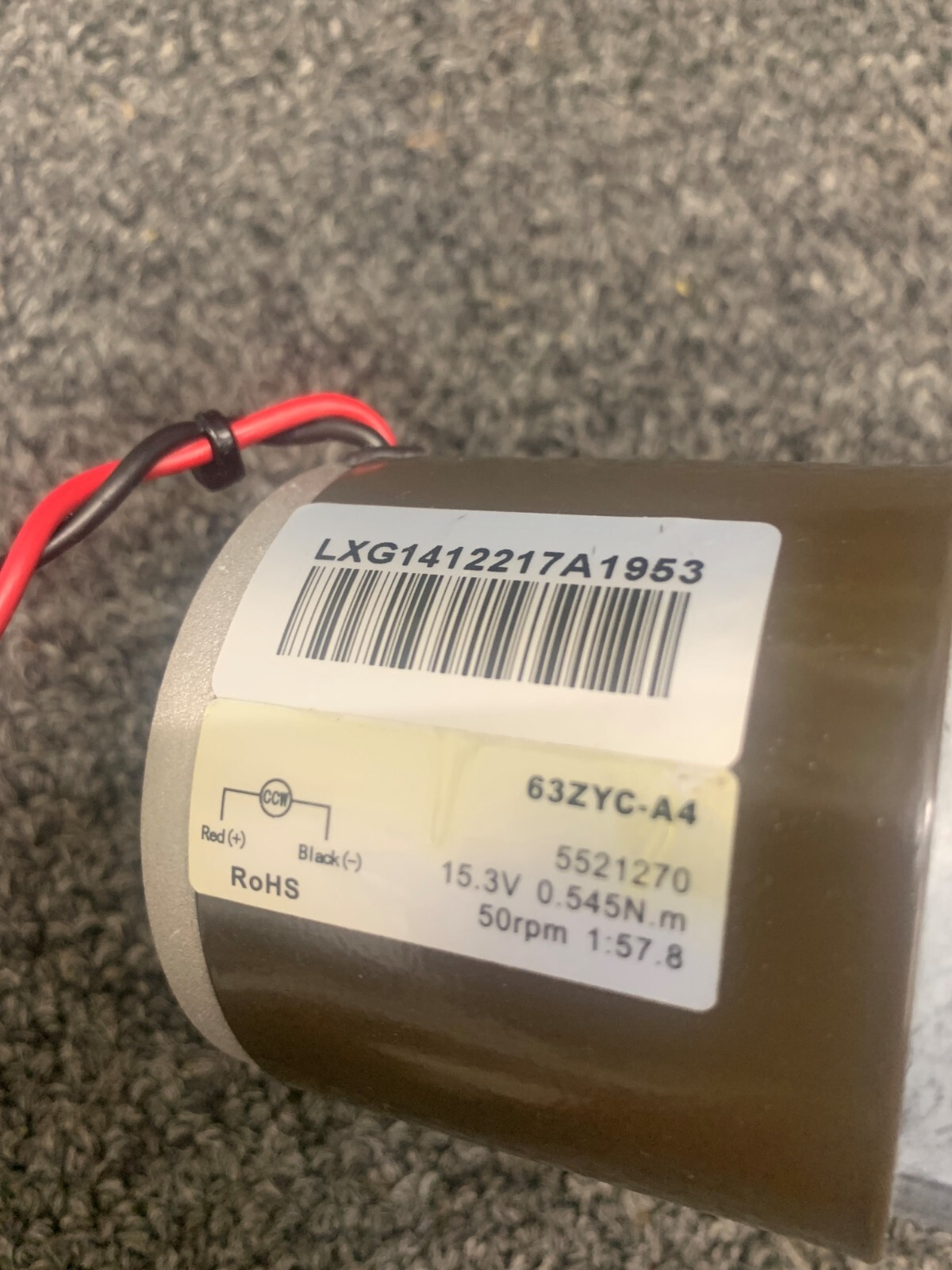 MAYTRONICS DOLPHIN DRIVE MOTOR 5521270, 63ZYC-A4 FOR M 400 ( USED